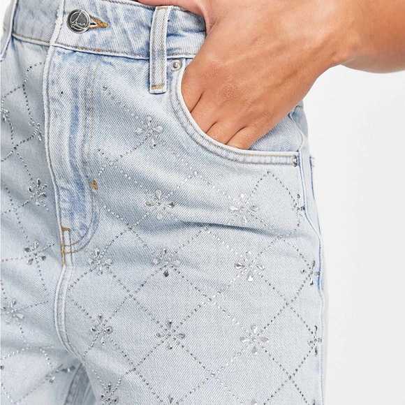 ASOS Luxe Rhinestone Jeans - Picture 4 of 12